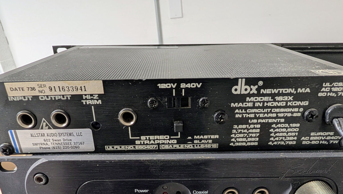 dbx 163X OverEasy Compressor/Limiter – photo 3 of 3