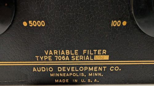 Audio Developments Co. vintage passive variable filter – photo 2 of 3
