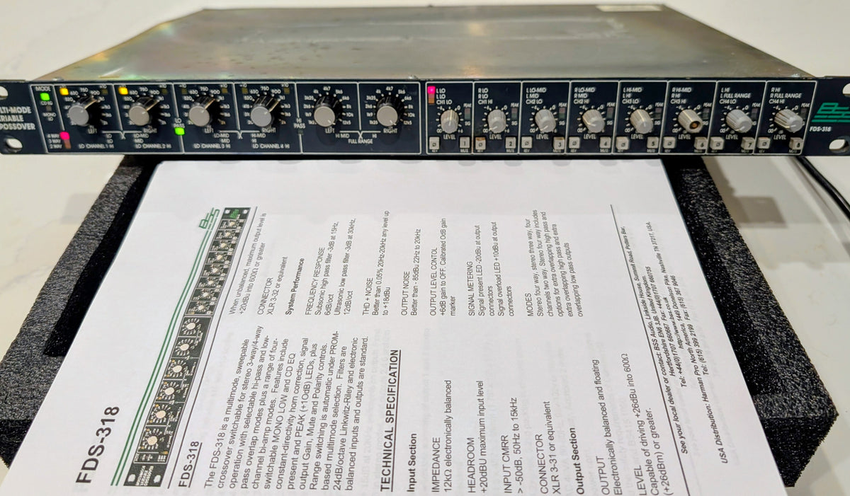 BSS FDS-318 Multi Mode Variable Crossover